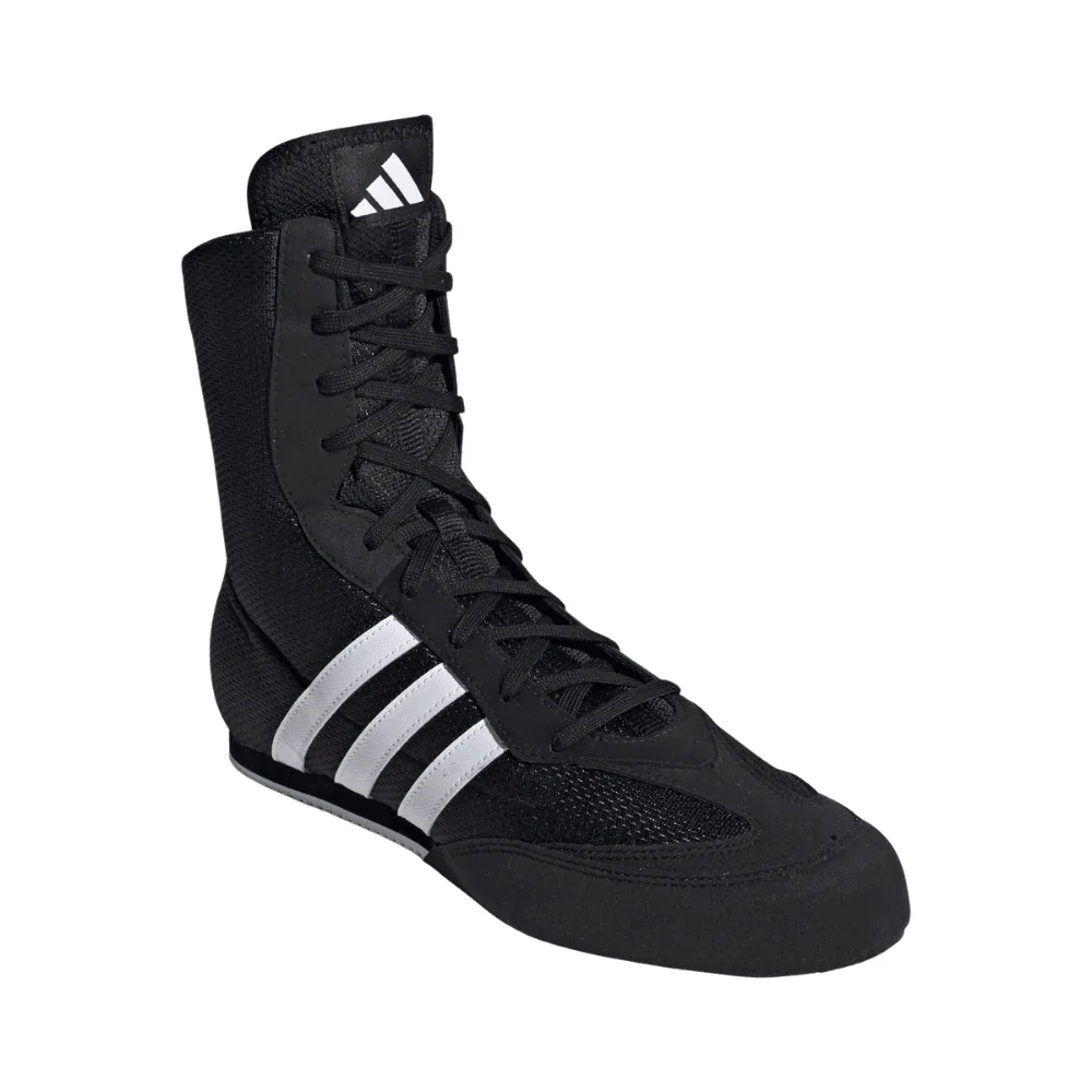 adidas Box Hog II Boxing Boots Black/White - Image 3
