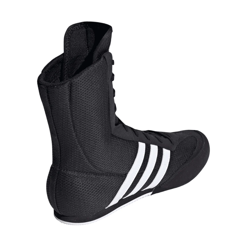 adidas Box Hog II Boxing Boots Black/White - Image 4