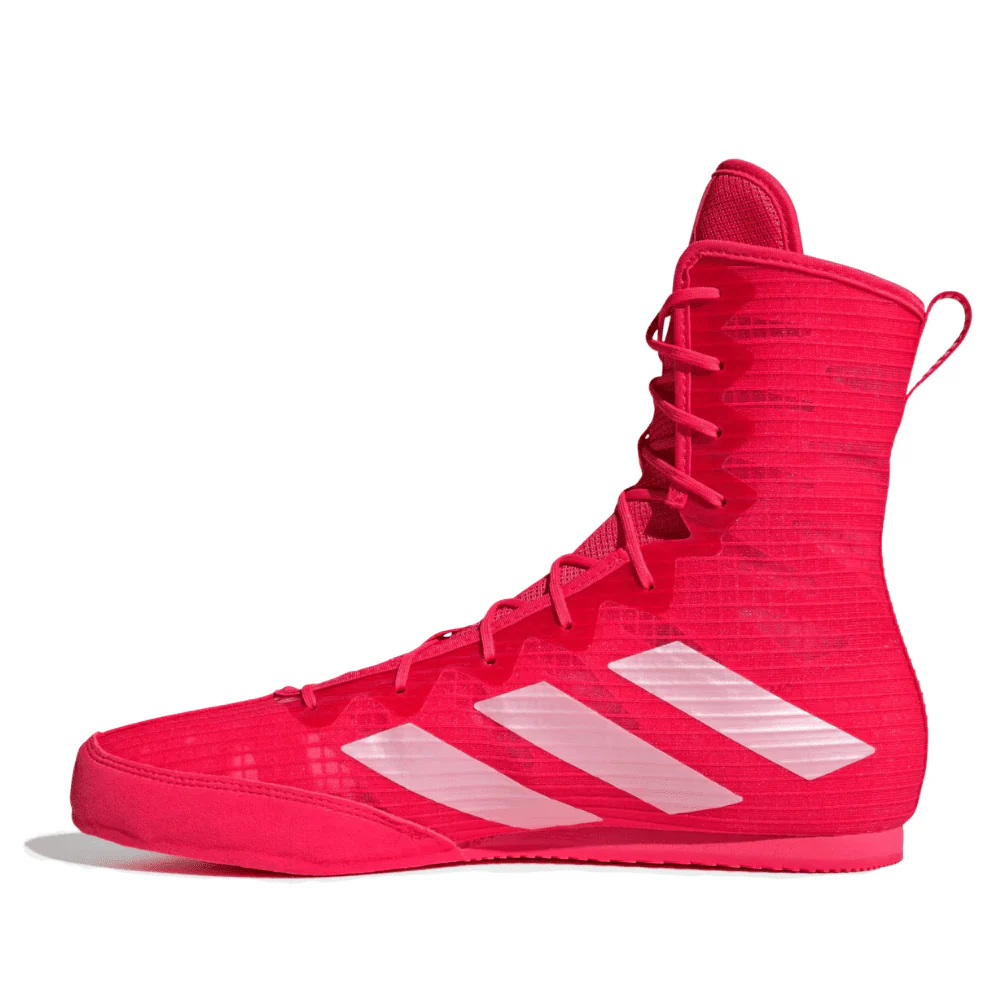 adidas Box Hog IV Boxing Boots Red/White - Image 6