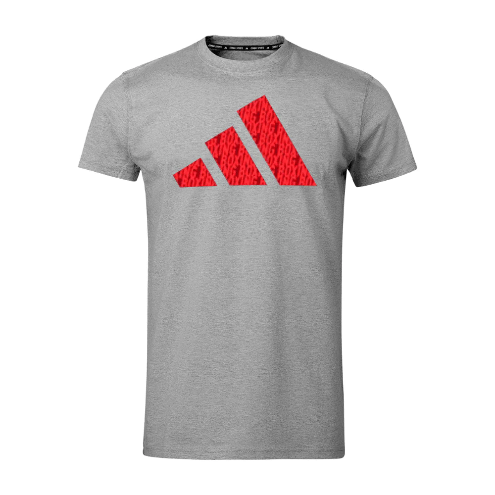 adidas Boxing Graphic Tee Grey - Image 3