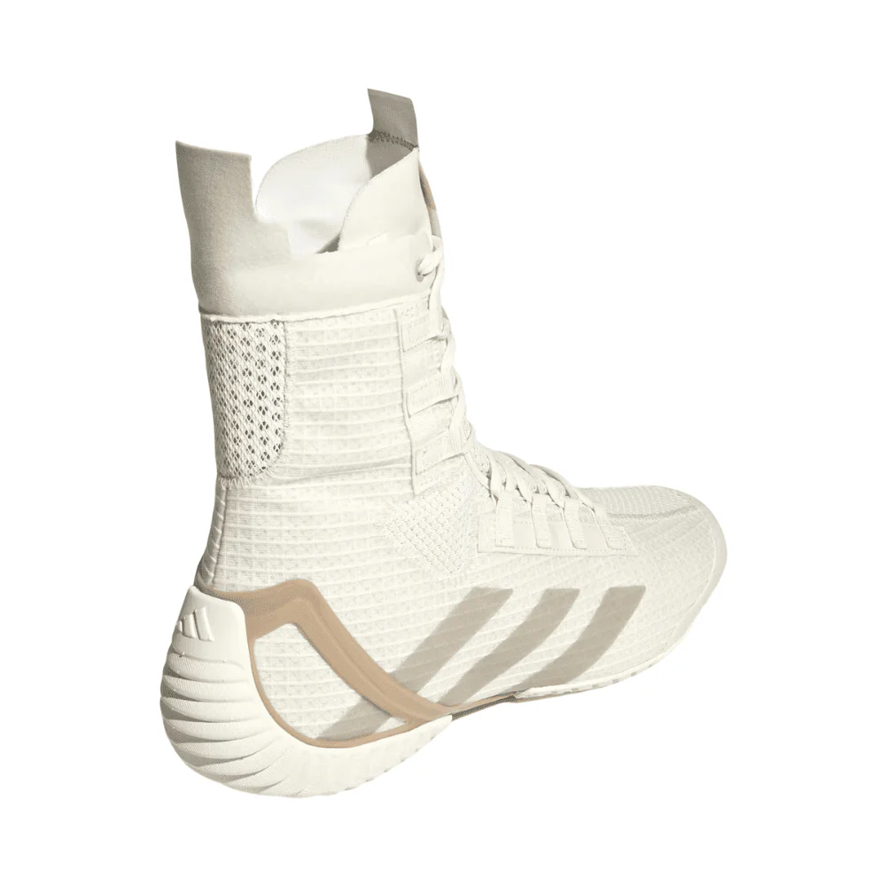 adidas Speedex Boxing Shoes White/Sandstone - Image 5