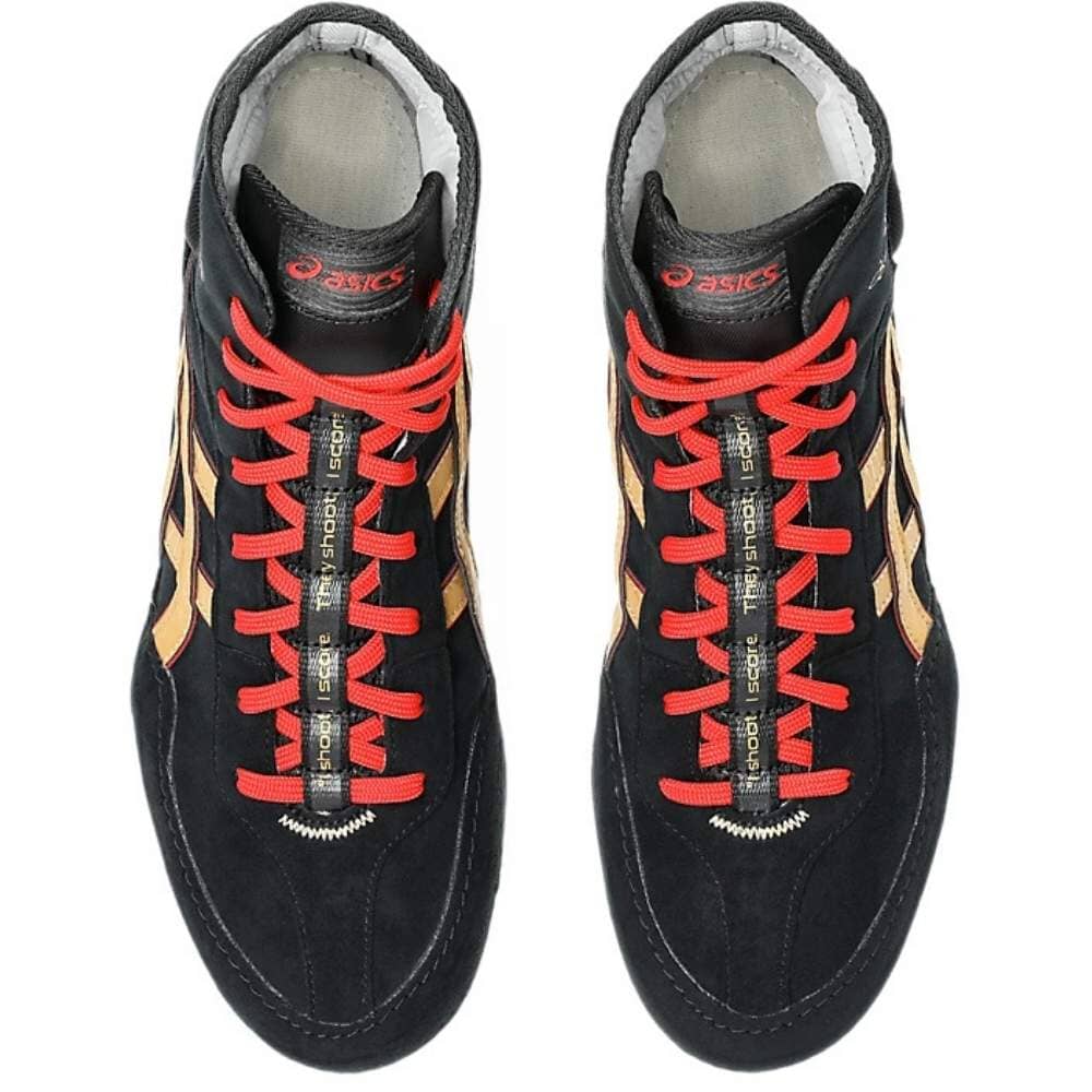 Asics Dan Gable Evo 3 Wrestling Shoes Black/Pure Gold - Image 4