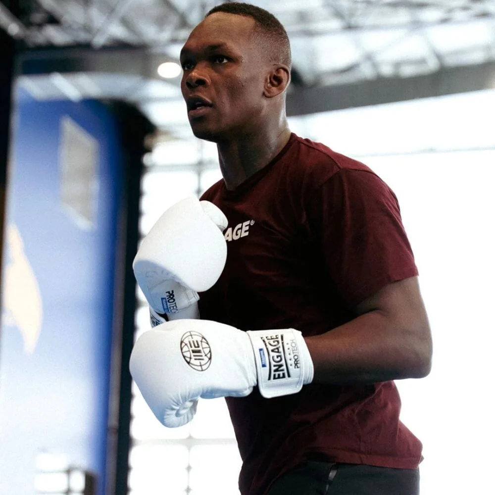 Engage Pro-Tech Hook & Loop Boxing Gloves White - Image 5