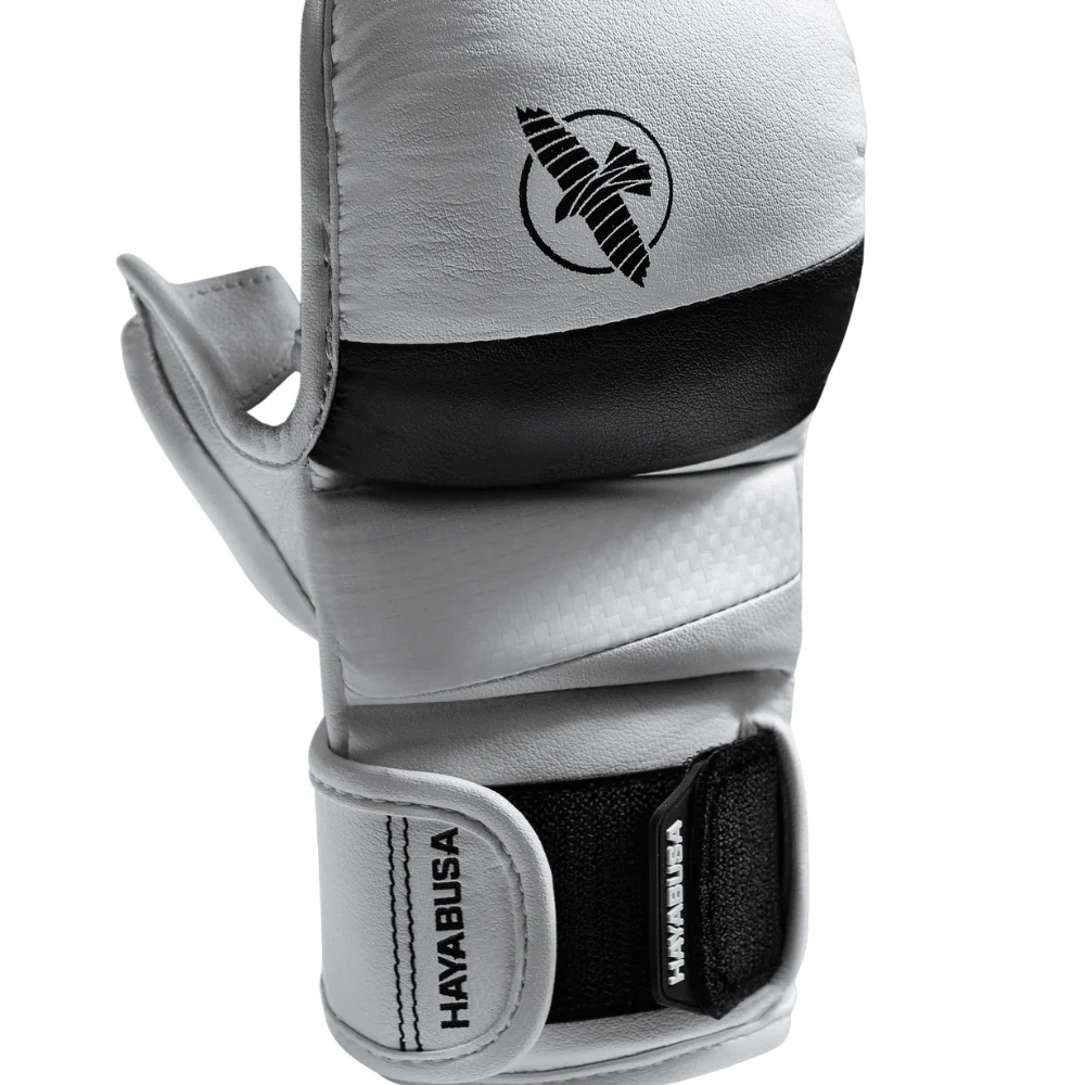 Hayabusa T3 7oz Hybrid MMA Gloves White/Black - Image 3
