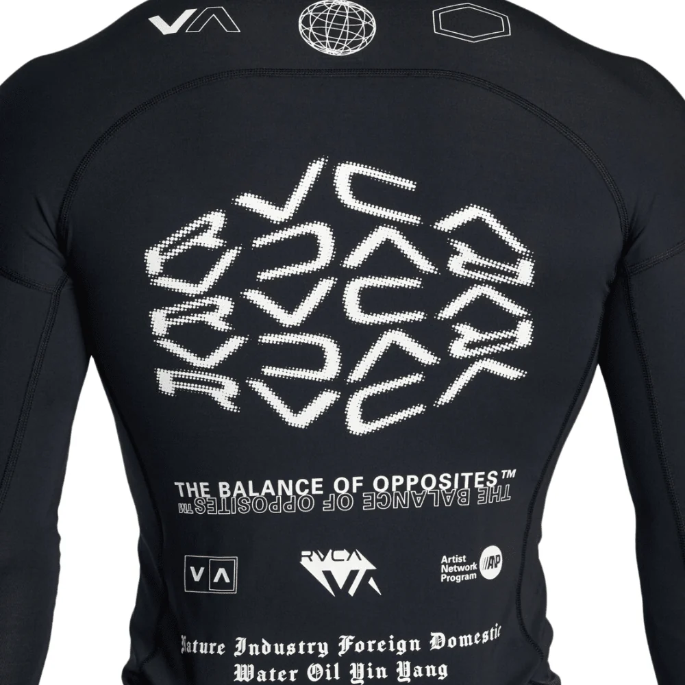 RVCA Sport Long Sleeve Rashguard Black All Brand 2 - Image 3
