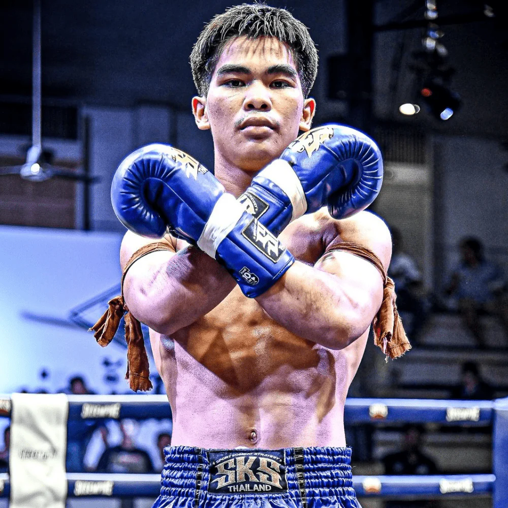 SKS Black Muay Thai Boxing Gloves - Image 5