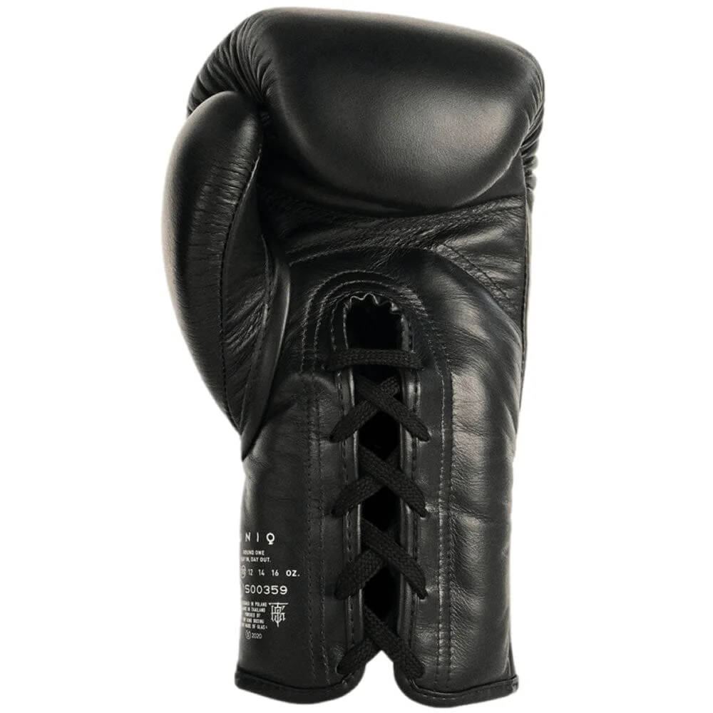 UNIQ Lace Up Boxing Gloves Technical Black - Image 3