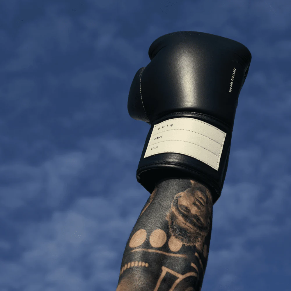 UNIQ Lace Up Boxing Gloves Technical Black - Image 4