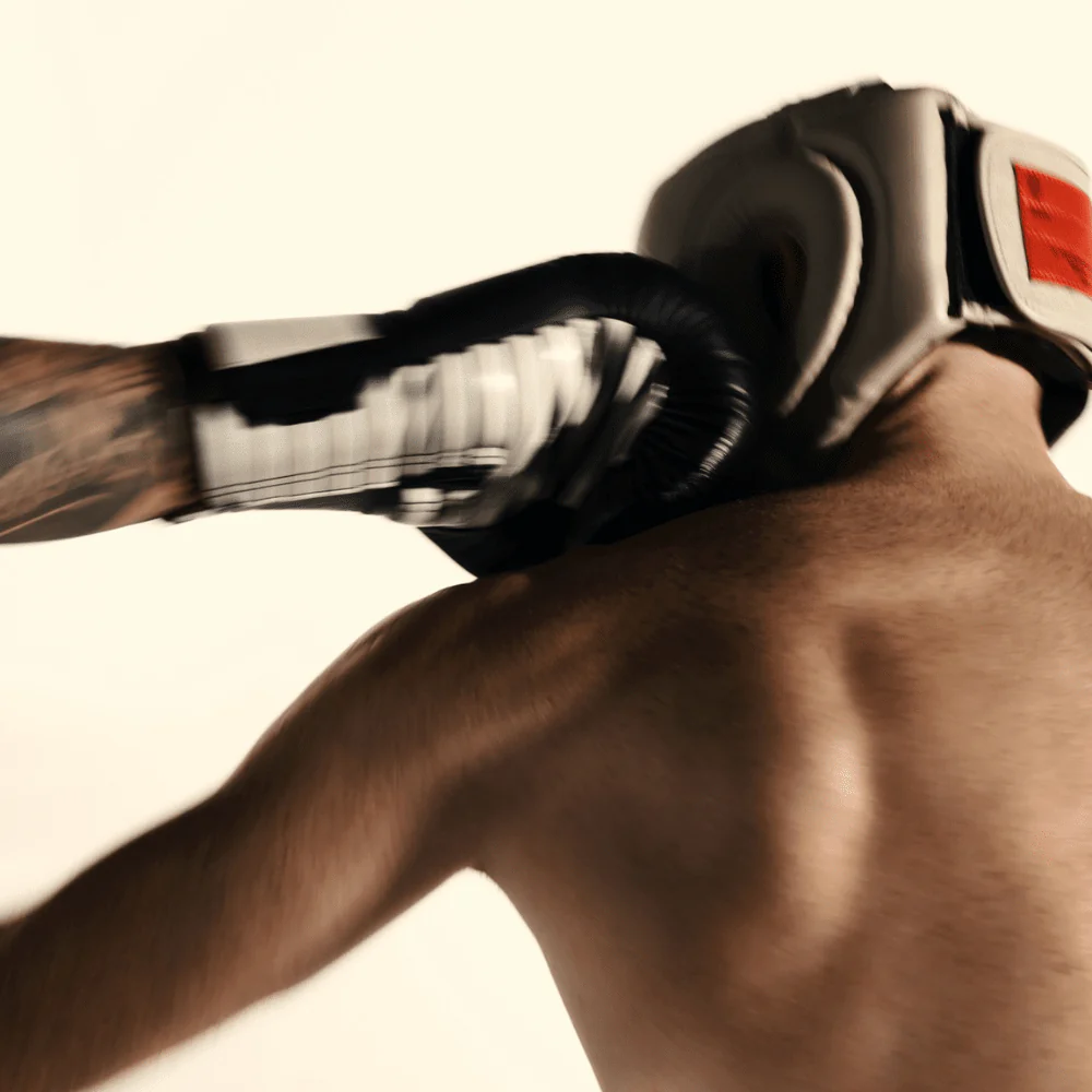 UNIQ Lace Up Boxing Gloves Technical Black - Image 6