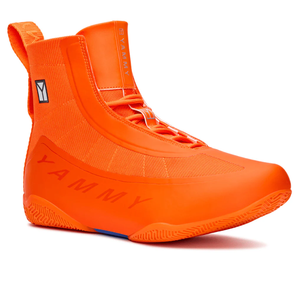 YAMMY Flux Orange Mid Boxing Shoes - Image 3