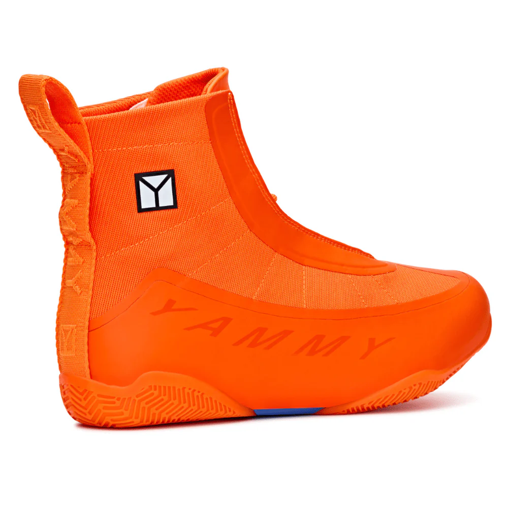 YAMMY Flux Orange Mid Boxing Shoes - Image 7
