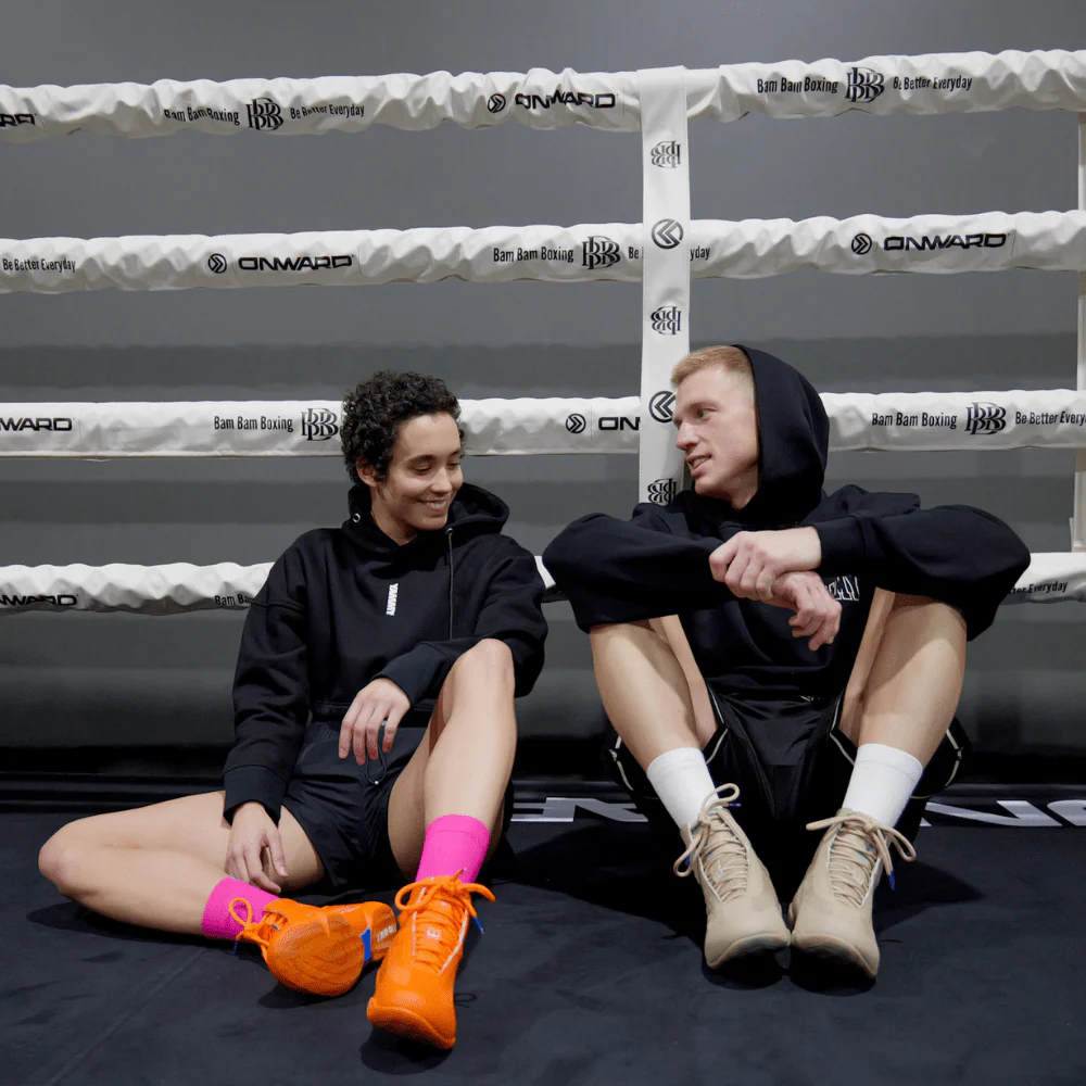 YAMMY Flux Orange Mid Boxing Shoes - Image 9